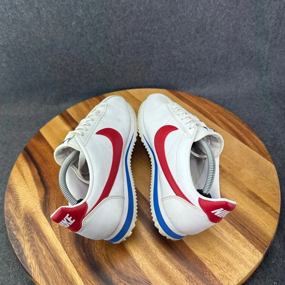 Nike Classic Womens Cortez Leather Forrest Gump White Red 807471-103 Size 8